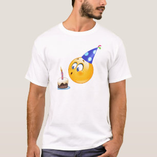 Camiseta emoji de cumpleaños