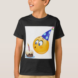 Camiseta emoji de cumpleaños