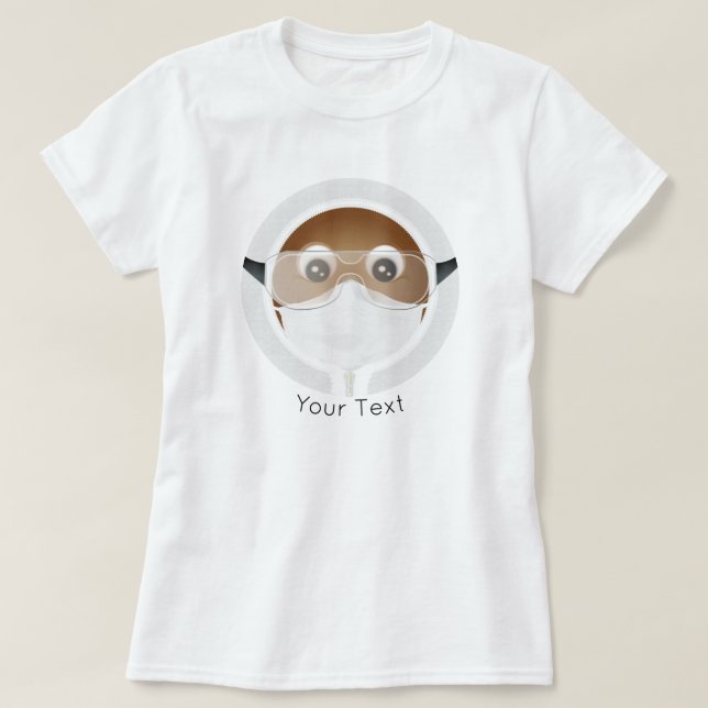 Camiseta Emoji de Doctor | Afroamericano (Diseño del anverso)