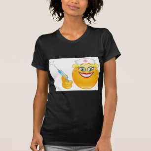 Camiseta emoji de enfermería