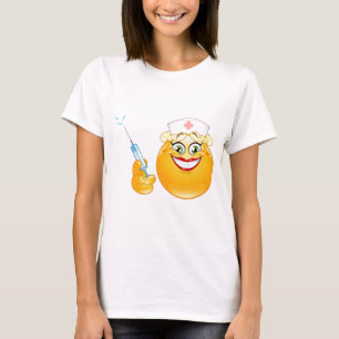 Camiseta emoji de enfermería