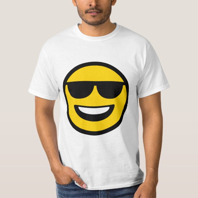 Camiseta Emoji de gafas de sol Guay (Anverso)