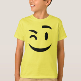 Camiseta Emoji de guiño suave