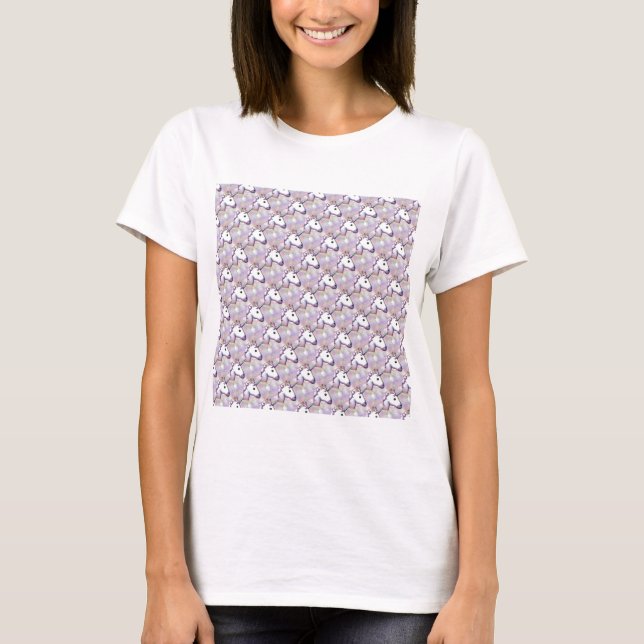 Camiseta emoji de holograma unicornio (Anverso)