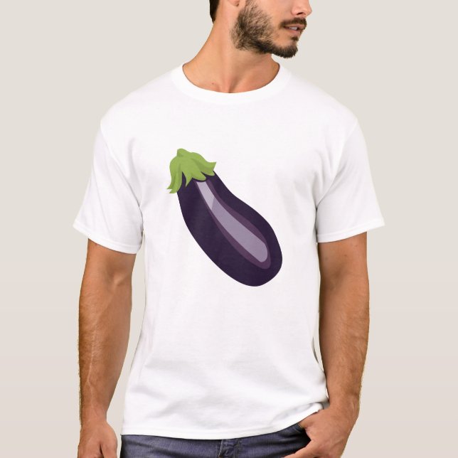 Camiseta Emoji de la berenjena (Anverso)
