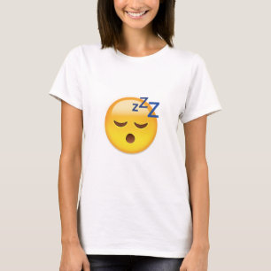 Camiseta Emoji de la cara el dormir