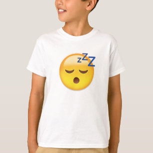 Camiseta Emoji de la cara el dormir
