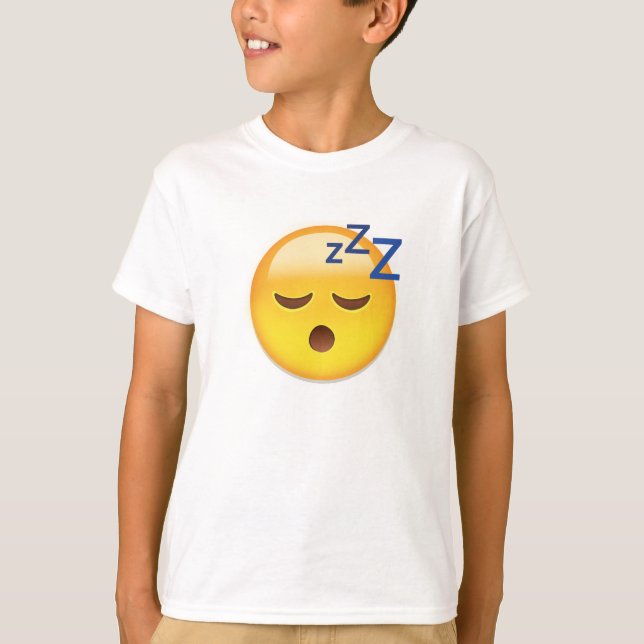 Camiseta Emoji de la cara el dormir (Anverso)