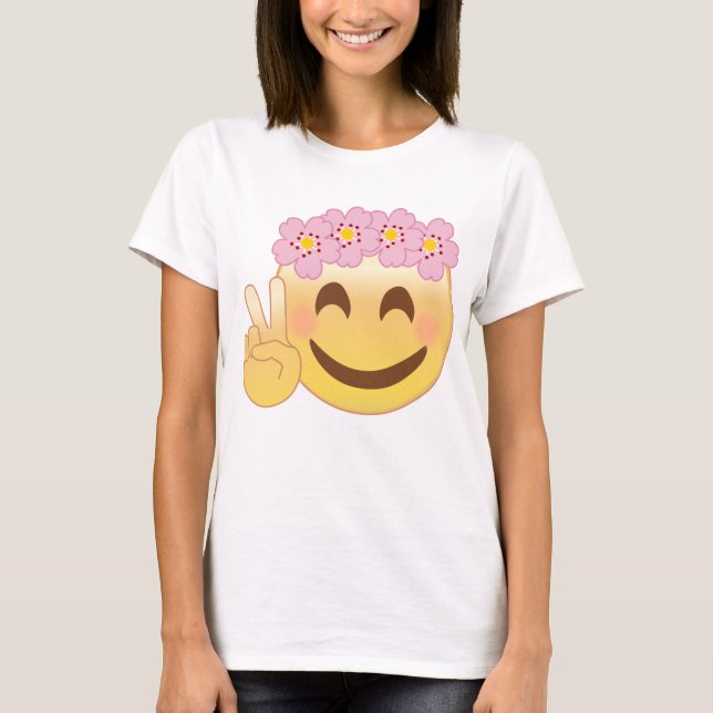Camiseta Emoji de la paz (Anverso)