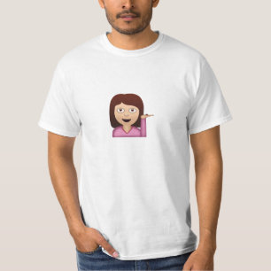 Camiseta Emoji de la persona del mostrador de información