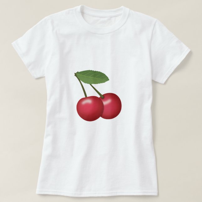 Camiseta Emoji de las cerezas (Diseño del anverso)