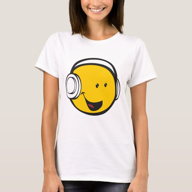 Camiseta Emoji de los auriculares (Anverso)