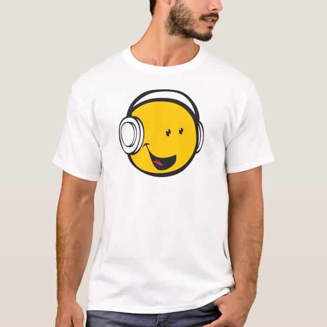 Camiseta Emoji de los auriculares (Anverso)