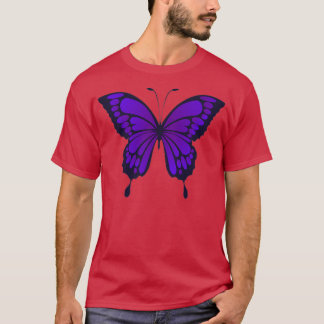 Camiseta Emoji de mariposa morada