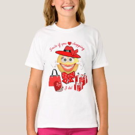 Camiseta Emoji de moda con compras