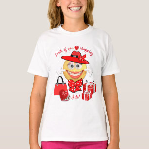 Camiseta Emoji de moda con compras