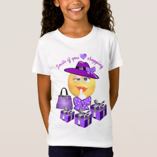Camiseta Emoji de moda con Gorra, bolsa y compras
