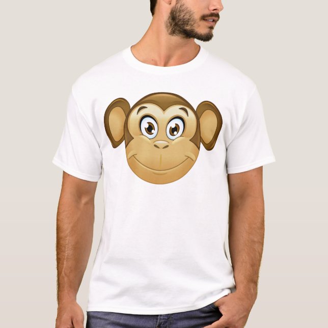 Camiseta emoji de mono (Anverso)