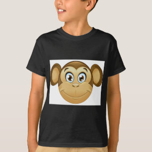 Camiseta emoji de mono