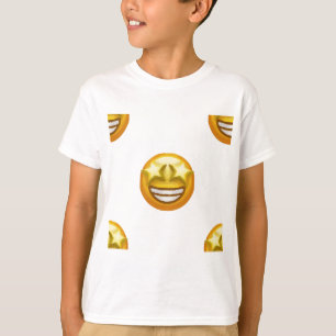 Camiseta emoji de ojos de estrella