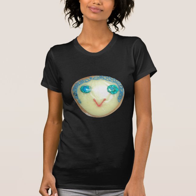 Camiseta Emoji de pelo azul Arte Imprimir/Gráfico (Anverso)