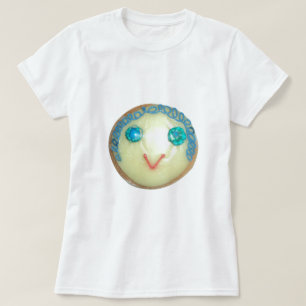 Camiseta Emoji de pelo azul Arte Imprimir/Gráfico