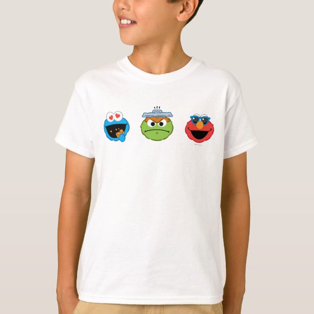 Camiseta Emoji de Plaza Sésamo (Anverso)