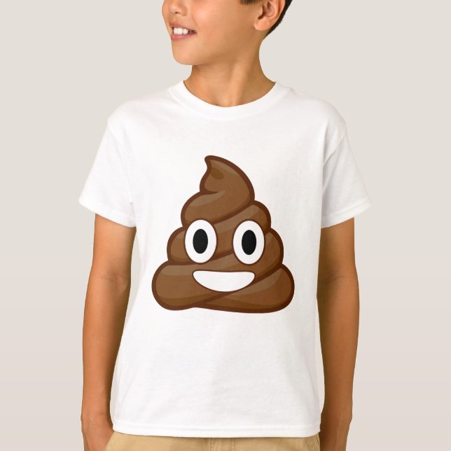 Camiseta emoji de poop (Anverso)