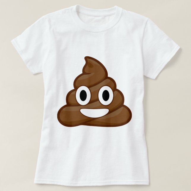 Camiseta emoji de poop (Diseño del anverso)