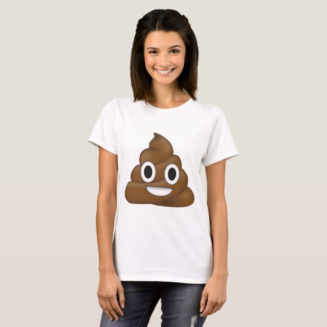 Camiseta Emoji de poop (Anverso completo)