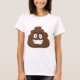 Camiseta emoji de poop divertida