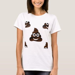 Camiseta emoji de poop divertida