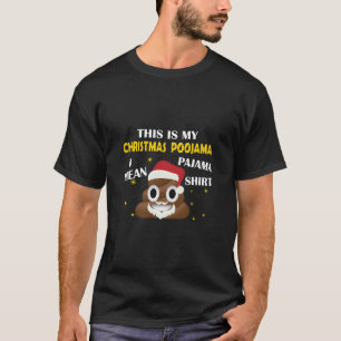 Camiseta Emoji De Poop Estos Son Mis Navidades Poojama - Pa