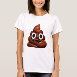 Camiseta emoji de poop graciosa