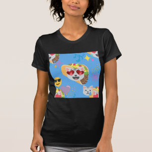Camiseta emoji de taco cat