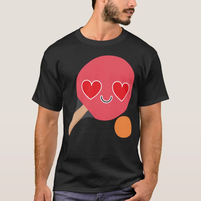 Camiseta Emoji de Tenis de Mesa (Anverso)