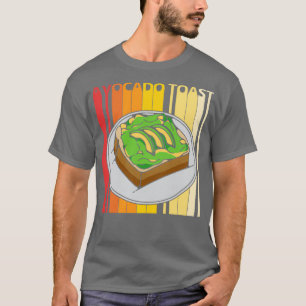 Camiseta Emoji de tostadas retro de aguacate