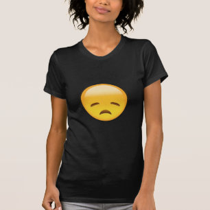 Camiseta Emoji decepcionada de la cara