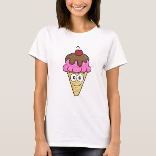 Camiseta Emoji del cono de helado