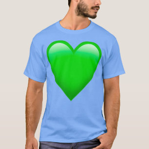 Camiseta Emoji del corazón verde