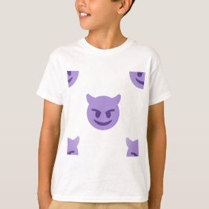 Camiseta emoji del diablo