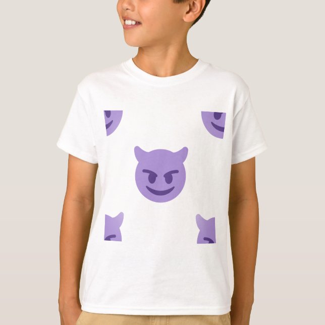 Camiseta emoji del diablo (Anverso)
