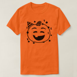 Camiseta Emoji del disfraz del grupo de Emoji de calabaza H
