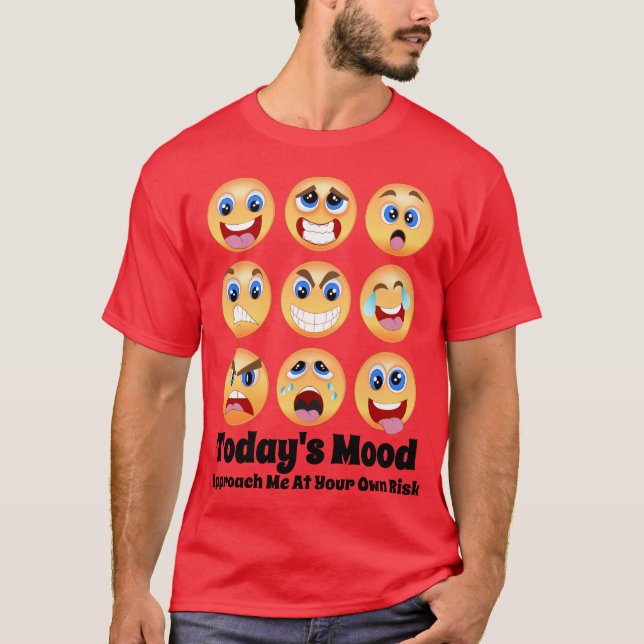 Camiseta Emoji del estado de ánimo actual (Anverso)