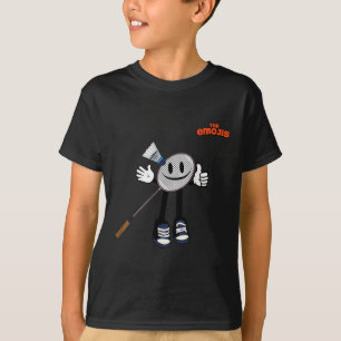 Camiseta Emoji Deportes de Badminton Arriba