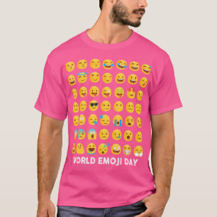 Camiseta Emoji Face Día Mundial De La Emoji 17 De Julio