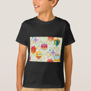 Camiseta emoji feliz de cumpleaños