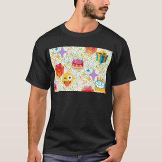 Camiseta emoji feliz de cumpleaños