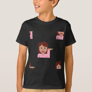 Camiseta emoji femenina