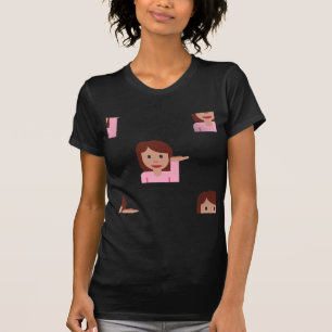 Camiseta emoji femenina